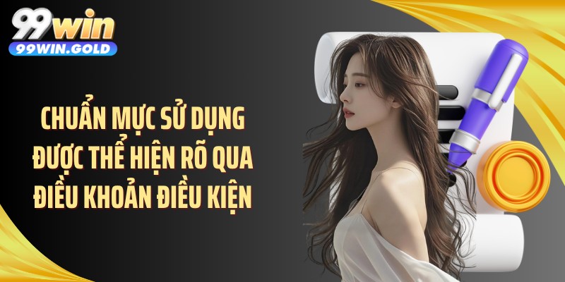 Chuẩn mực sử dụng được thể hiện rõ qua điều khoản điều kiện