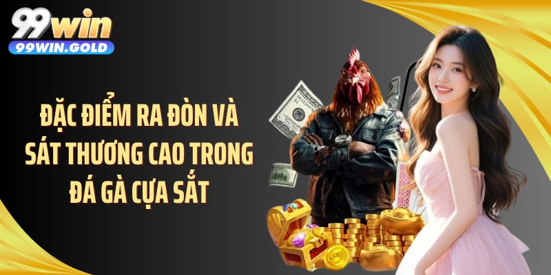 Đặc điểm ra đòn và sát thương cao trong đá gà cựa sắt